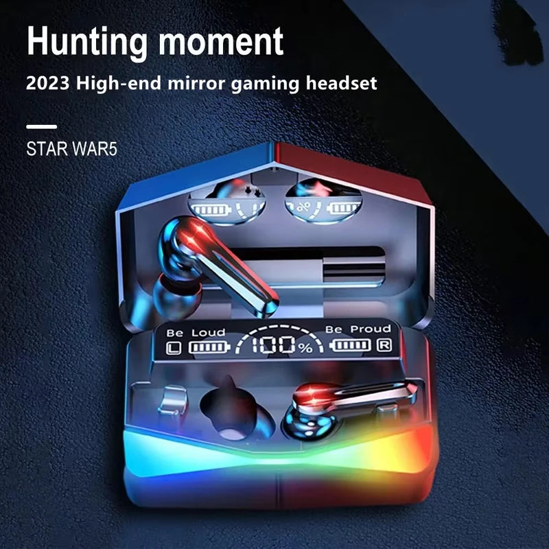 TWS Wireless Bluetooth Headset Gamer LED Digital Display Earbuds with Mic Wireless Headphones Stereo Hifi Bluetooth Earphones
