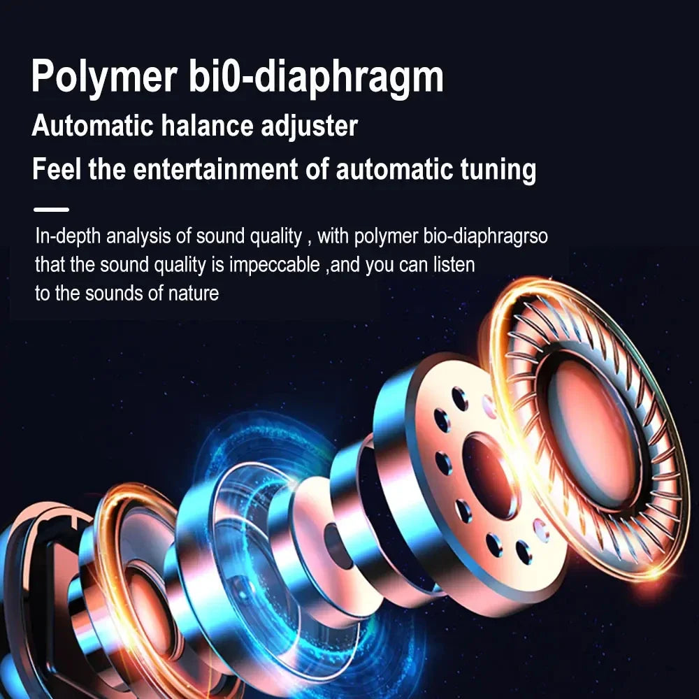 TWS Wireless Bluetooth Headset Gamer LED Digital Display Earbuds with Mic Wireless Headphones Stereo Hifi Bluetooth Earphones